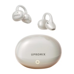 UPROMIX 京东独家款 耳夹式蓝牙耳 至尊版 定制哈曼调音Type-C丨珍珠白  双设备连接