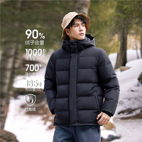 佐丹奴三防羽绒服男装秋冬户外防风长袖连帽羽绒外套13075873 94 帝王蓝 XXL