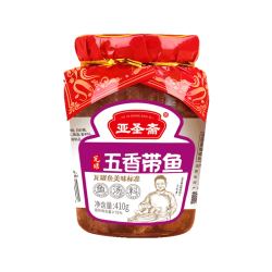 亚圣斋 五香瓦罐带鱼410g/罐下饭菜香酥带鱼即食海鲜鱼罐头下酒菜 瓦罐五香带鱼410g/罐