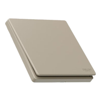 DELIXI德力西【迷瞪专属】开关插座面板 825归心系列 哑光奶油风 全屋家装套 凝脂黄 两室一厅套餐（56只）