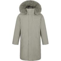 NEPA耐葩秋冬男士羽绒服长款防风可脱卸帽鹅绒外套7I72052 灰褐色 185/100A