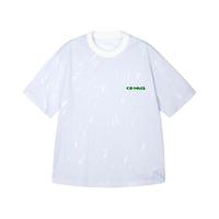 速写男装T恤套头短袖时髦印花9N3112030 101漂白 S