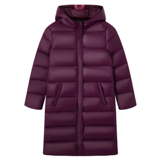 Juicy Couture 橘滋 爵士酒廊logo织标修身长款女式羽绒服