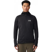 Mountain Hardwear山浩男士连帽夹克外套抓绒保暖弹力修身休闲上衣 徒步跑步MHWZ9XV Black M