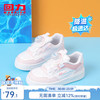 WARRIOR 回力 童鞋女童时尚百搭板鞋2024春季男童小白鞋透气儿童运动鞋 白粉 （经典） 37码 内长约23cm