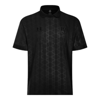 安德玛（UNDERARMOUR）春夏96 Terrace男子复古足球运动短袖T恤1390110 黑色001 L