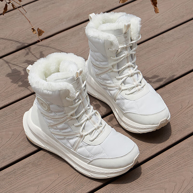 骆驼 加绒雪地靴防泼水保暖棉鞋高帮鞋子