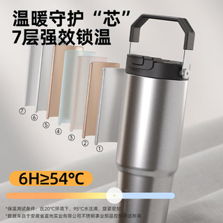富光 保温拎拎杯 316L不锈钢 1000ml