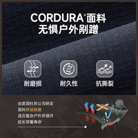 诺诗兰25秋冬户外男士考杜拉耐磨风雪长裤 防风防泼水徒步软壳裤 凝岩灰色/纯黑色 190