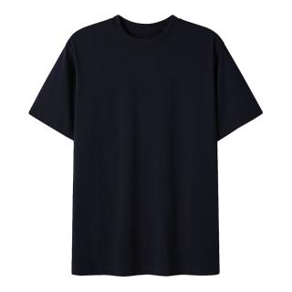 MARKLESS冰感棉春夏持续凉感t恤男柔软质感短袖男士宽松休闲TXB3644M-2 藏青蓝 L