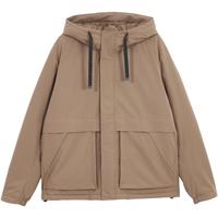 【防泼水】杰克琼斯款工装羽绒服男士连帽鸭外套男装潮2024年春季