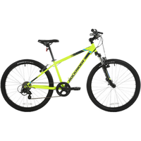 迪卡侬(DECATHLON)山地车自行车ST 500 24寸6档变速转把青少年有脚撑车铃 24寸绿色140_155cm 6速