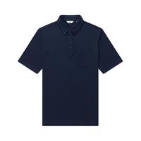HAZZYS 哈吉斯 男士POLO衫 纯棉 短袖 白色 M码