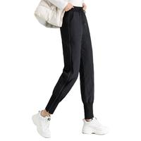 冰洁BENGEN 冬季女式加绒加厚外穿高腰小脚铅笔裤休闲羽绒裤