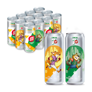 百事 7喜无糖小柑橘柠檬味碳酸饮料 550ml*12瓶 迪士尼10周年IP瓶