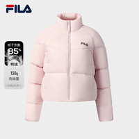 短款面包服FILA斐乐羽绒服女2025冬美拉德风休闲保暖运动外套 桃仙粉-PK 165/84A/M