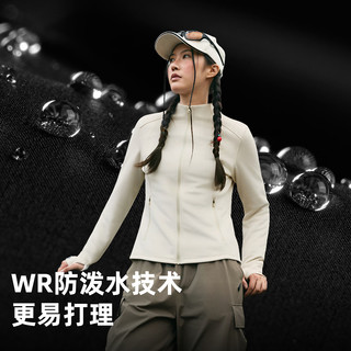 探路者（TOREAD）软壳衣外套修身户外徒步运动保暖防风登山服女士 米色 M