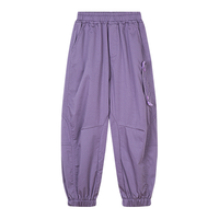 时尚休闲工装裤24年冬季女童校园百搭束脚裤宽松休闲长裤运动裤