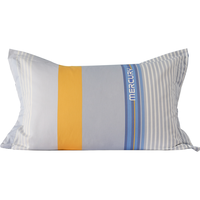 水星家纺 枕套对装 100%纯棉 阳光全棉面料 居家宿舍对枕套床上用品 简几 48X74cm