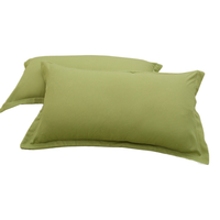 杜威卡夫亲肤磨毛水洗棉纯色枕套成人宿舍家用枕头套单人