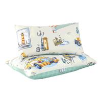 富安娜家纺 儿童纯棉枕头套 全棉枕套双人纯棉枕芯套宿舍家用床品  粉粉【100%棉】 【适配儿童枕】单个 50cm*30cm