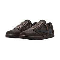 NIKE耐克Air Jordan 1 Low Travis Scott AJ1倒钩9.0黑棕TS联名休闲鞋 DM7866-202 40.5