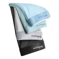 猫人内裤男4条装薄款冰丝抑菌平角内裤 锦纶:浅蓝/果绿/浅灰/黑色 4条 4XL (体重161-180斤) 4XL(体重161-180斤)