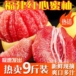南方姑娘 福建平和红心柚子新鲜大果整箱包邮 9-10斤