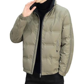【90%白鸭绒】简约百搭立领羽绒服男休闲帅气轻薄羽绒服外套男
