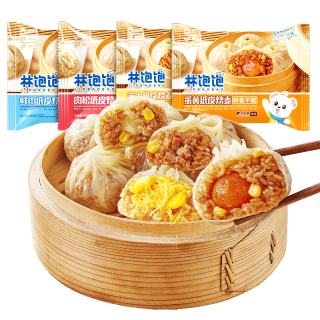 林饱饱 鲜肉纸皮烧麦1袋240g   任选4袋