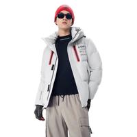 雪中飞 SNOWFLYING【欧豪同款】男式短款宽松羽绒服秋冬美拉德防风袖口户外运动