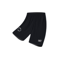 鸿星尔克（ERKE）童装通用运动裤儿童五分裤短裤正黑101