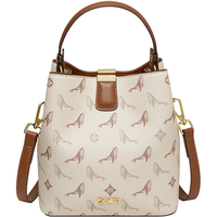 【鲸生有你】2024印花女包百搭水桶包手提包单肩斜挎女包