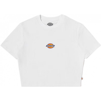 dickies女式短款LOGO短袖T恤 舒适百搭修身短袖 DK012314 Y 白色 L