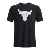 安德玛（UNDERARMOUR）Project Rock强森男子训练运动短袖T恤1361733 黑色003 XL