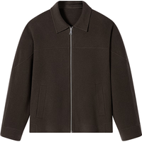 GXG 男装  棕色简约通勤短大衣外套 棕色 170/M