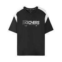 SKECHERS/斯凯奇 撞色拼接 男女同款T恤衫