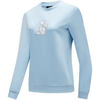 XTEP特步门店同款运动卫衣女2024春季休闲宽松针织套头衫976128920056 碧空蓝 S