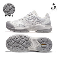 CAMEL骆驼昆仑山2.0登山鞋新款女鞋徒步鞋防滑爬山运动户外大头鞋男士 F24C097697，白/灰，女