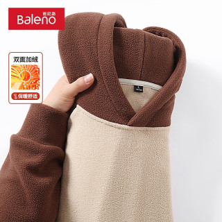 Baleno 班尼路 300g重磅 加厚摇粒绒连帽卫衣