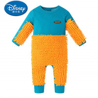 迪士尼(Disney)拖把侠婴儿爬行服宝宝拖地爬爬服裤连体衣春秋冬夏季防脏罩擦地板 蓝