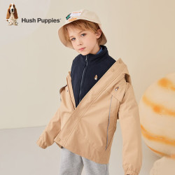 Hush Puppies 暇步士 五折2小时暇步士风衣可拆卸秋装儿童外套