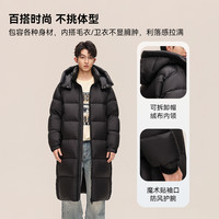 雅鹿 高充绒288g 长款羽绒服
