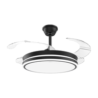 TCL吊扇灯 隐形风扇灯LED客厅餐厅吊灯变频42寸36W调光调色 赠遥控