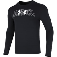 安德玛（UNDERARMOUR）紧身长袖男上衣 撸铁运动服塑形透气训练紧身衣 柔软ColdGear面料/黑色/时尚简约 M/170/92A
