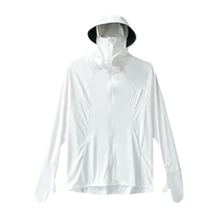 歌伦芝【蕉下同款】户外防晒衣薄外套女黑胶透气凉感防紫外线加宽帽檐 霜奶白 S （80-100斤）