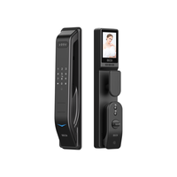 博克 人脸识别指纹锁可视猫眼智能门锁家用防盗门密码锁