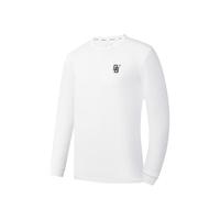 乔丹QIAODAN男运动长袖T恤速干春秋季男士跑步训练服 乔丹白（拍小一码） L