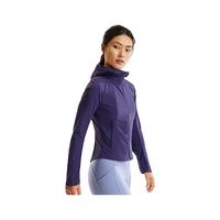KAILAS凯乐石M8-LT防晒软壳衣女户外速干透气修身短款连帽弹力风衣 紫棠 XXS