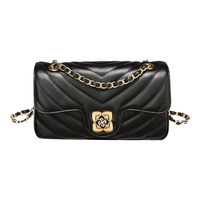 皮尔卡丹（pierrecardin）包包女包时尚单肩包女士斜挎包欧美小方包链条包